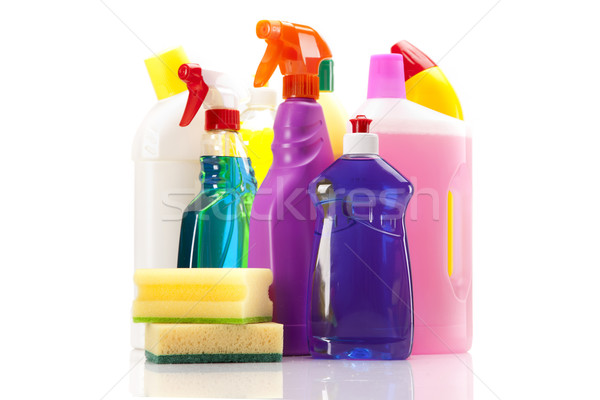 Cleaning items set Stock photo © BrunoWeltmann