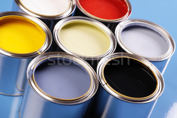 Paint cans Stock photo © BrunoWeltmann
