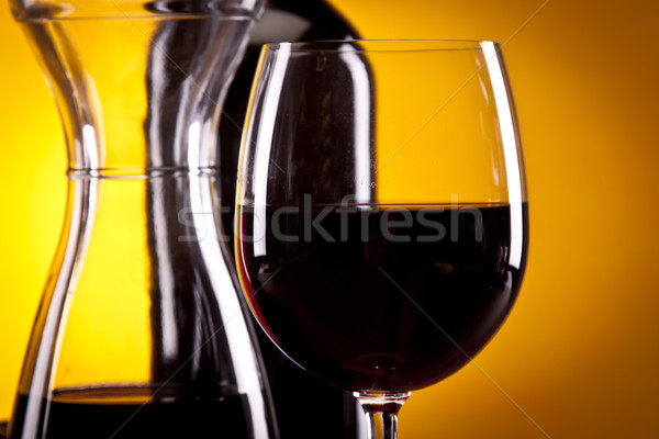 Cheese and wine composition Stock photo © BrunoWeltmann