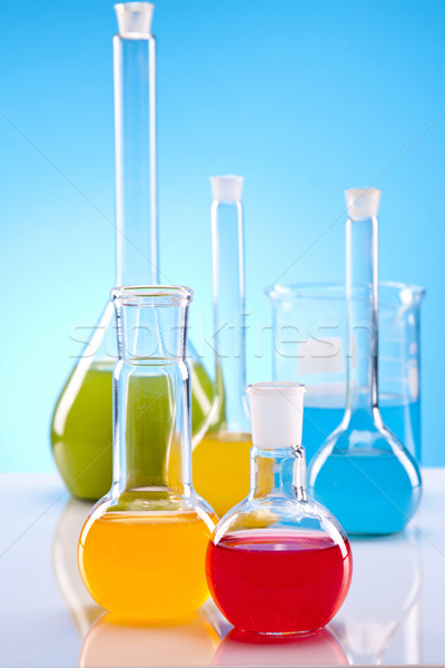 Colorful fluids in laboratory Stock photo © BrunoWeltmann