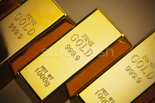 Gold bars photo Stock photo © BrunoWeltmann