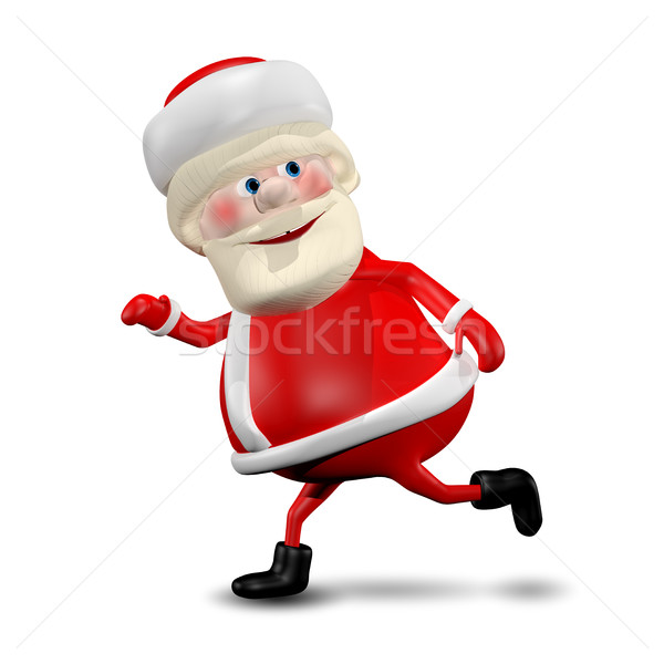 3D Illustration Jolly Santa Claus Stock photo © brux