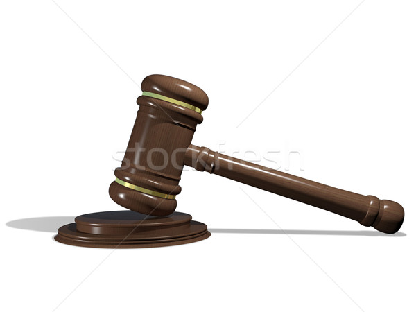 Martillo ilustración negocios justicia abogado Foto stock © brux