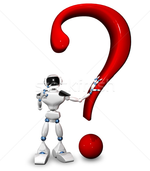 robot with a question mark Stock photo © brux
