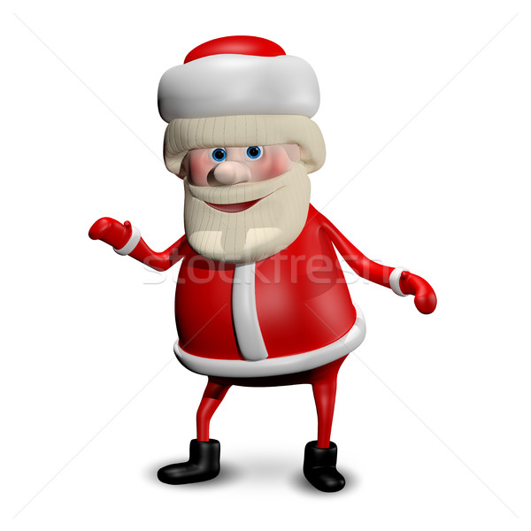 3D Illustration Jolly Santa Claus Stock photo © brux