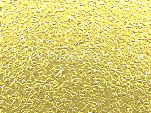 Złota tekstury metalu 3d ilustracji tle tkaniny wzór Zdjęcia stock © brux