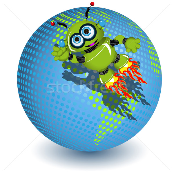 The robot on the planet Stock photo © brux