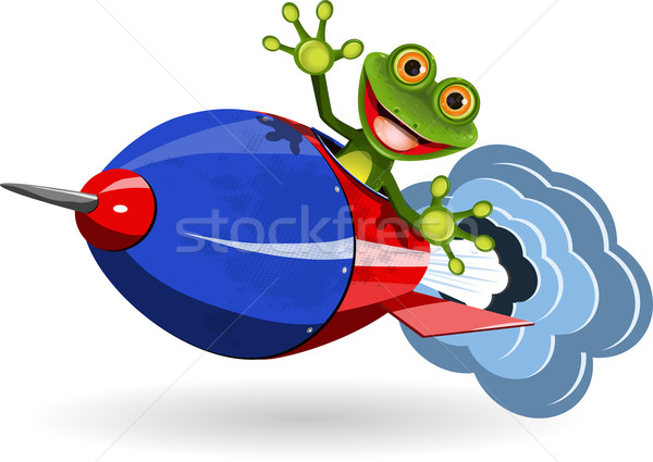 Frog in a Rocket Stock photo © brux