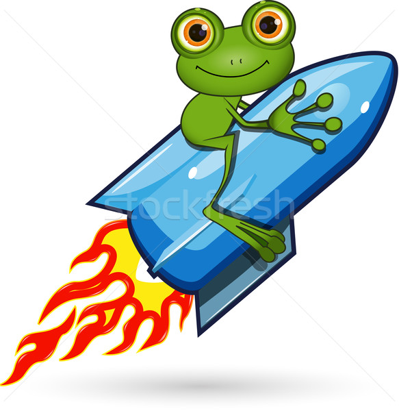 Frog on a Rocket Stock photo © brux