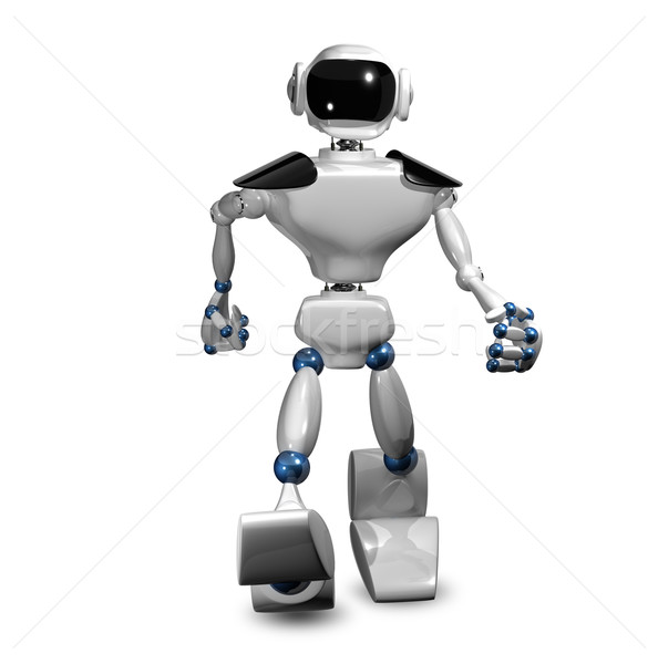 白 ロボット 3次元の図 技術 金属 科学 ストックフォト © brux