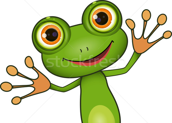green cute frog Stock photo © brux