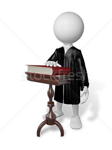 Homem tabela livro abstrato ilustração homem branco Foto stock © brux