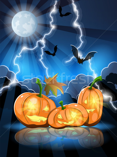 Halloween pumpkins Stock photo © brux