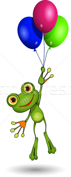 Frog on Balloons Stock photo © brux