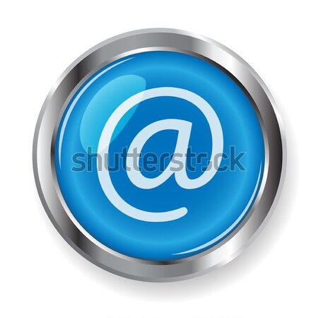 Poştă ilustrare alb simbol e-mail albastru Imagine de stoc © brux