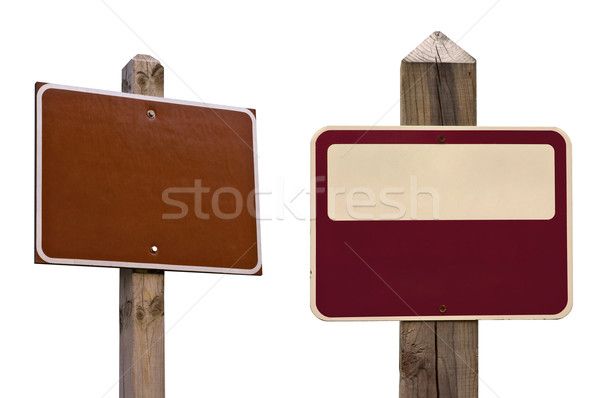 signs with clipping paths Stock photo © bryndin