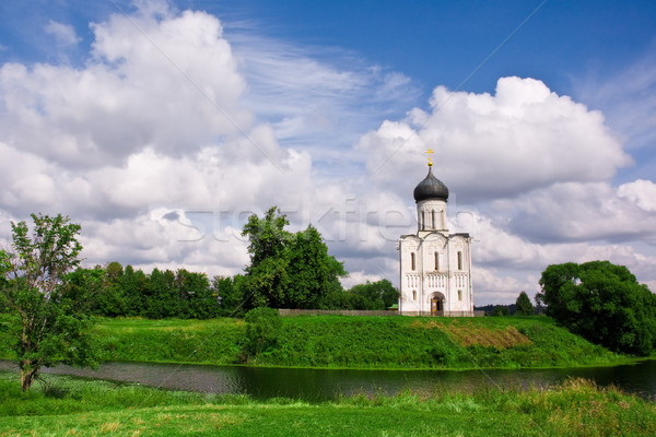 Stockfoto: Kerk · heilig · maagd · rivier · russisch · een