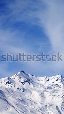 Iarnă munţi batut de vanturi zi caucaz Georgia Imagine de stoc © BSANI