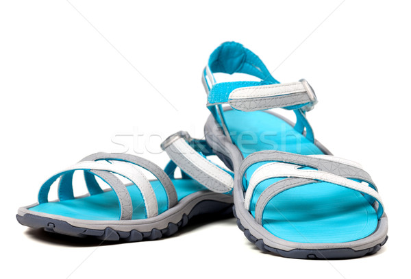 對 夏天 涼鞋 孤立 白 海灘 商業照片 © BSANI