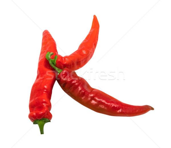 Letter K composed of chili peppers Stock photo © BSANI