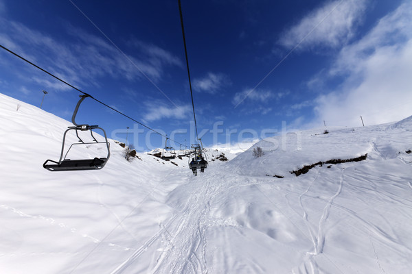 Chair-lift at ski resort Stock photo © BSANI