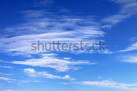 Blue sky with clouds in summer sunny day Stock photo © BSANI