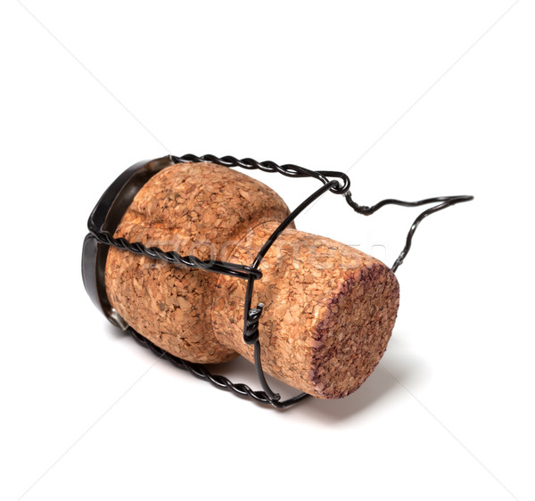 Champagne wine cork isolated on white background Stock photo © BSANI