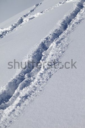 Background of off-piste ski slope with new-fallen snow Stock photo © BSANI