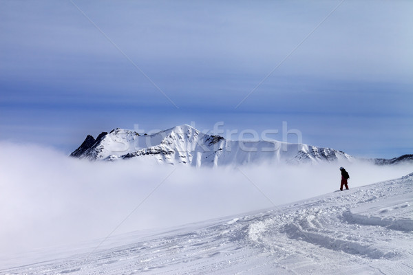 Foto d'archivio: Snowboarder · di · recente · neve · sci · resort