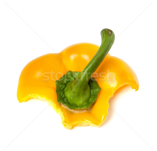 Eaten paprika with bite Stock photo © BSANI