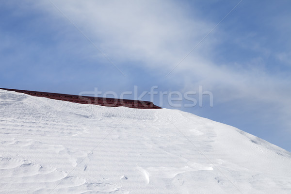 Roof in snow and blue sky Stock photo © BSANI