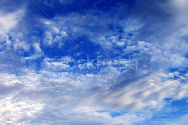 Blue sky with clouds in summer nice day Stock photo © BSANI
