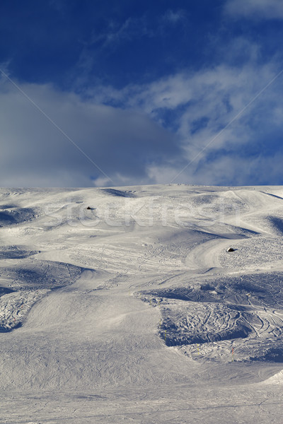 Skiing piste in evening Stock photo © BSANI