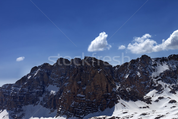 Snowy rocks in nice day Stock photo © BSANI