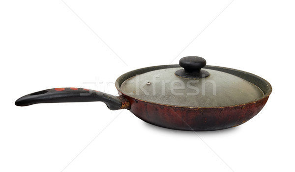 Old dirty frying pan Stock photo © BSANI