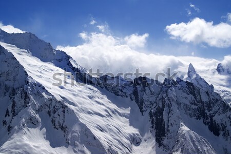 Panorama kafkaslar dağlar manzara dağ buz Stok fotoğraf © BSANI