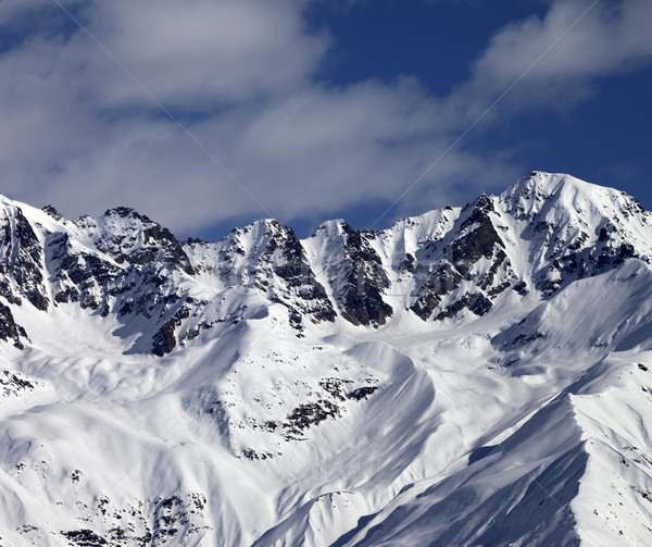 Stock photo: Winter mountains at nice sunny day