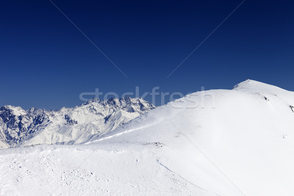 Trace of avalanche on off-piste slope Stock photo © BSANI