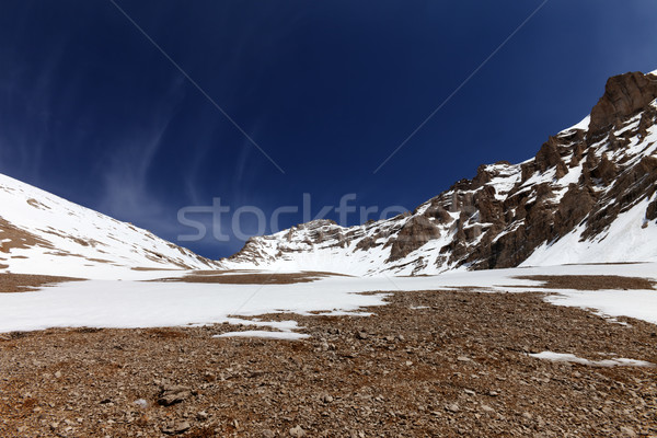 Rocas nieve Turquía central montanas gran angular Foto stock © BSANI