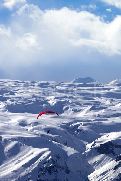 Speed flying in winter mountains Stock photo © BSANI