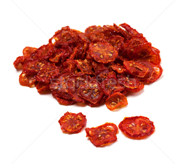 Dried tomatoes on white background. Stock photo © BSANI