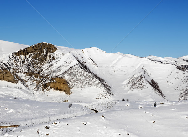 Tél hegyek szép nap reggel Kaukázus Stock fotó © BSANI
