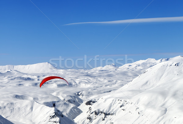 Stockfoto: Hemel · kaukasus · bergen · Georgië · ski · resort