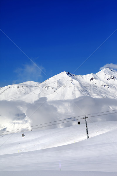 Hiver montagnes câble voiture Nice jour [[stock_photo]] © BSANI