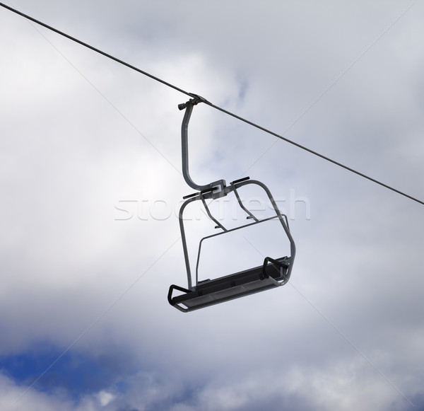 Chair-lift and cloudy sky Stock photo © BSANI