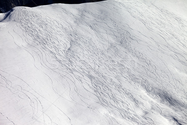 Top view on off piste slope Stock photo © BSANI
