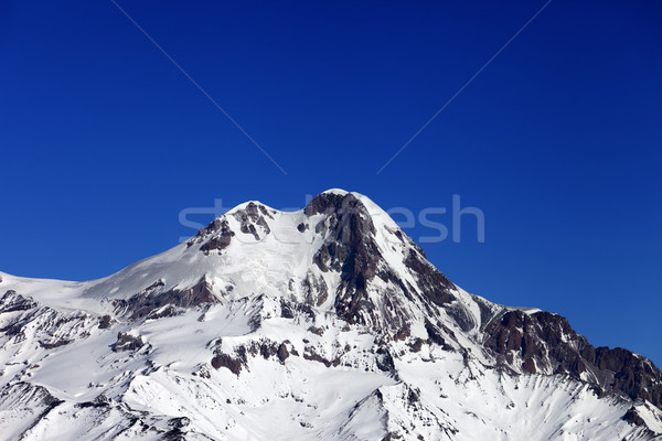 Top of Mount Kazbek at nice winter day Stock photo © BSANI