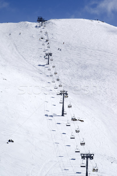 Ropeway at ski resort Stock photo © BSANI