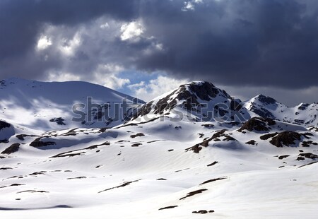 Snow mountains before storm Stock photo © BSANI