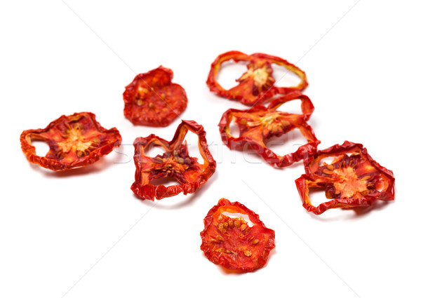 Dried slices of tomato. Selective focus Stock photo © BSANI